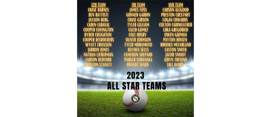 2023 Paseo Verde All Star teams!